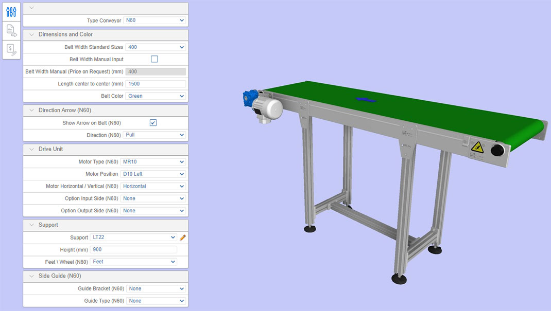 Configurator Type N60 Flat | BCK Holland B.V.